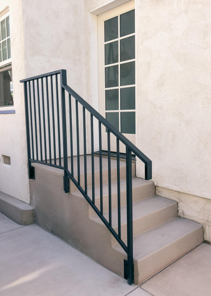 Galvanized handrail - Point Loma