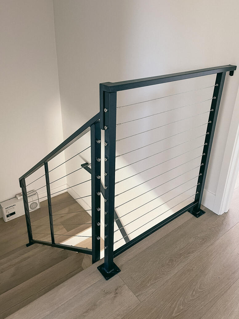 Interior cable railing / Metal and stainless steel cable railing - Encinitas Interior cable railing / Metal and stainless steel cable railing - Encinitas