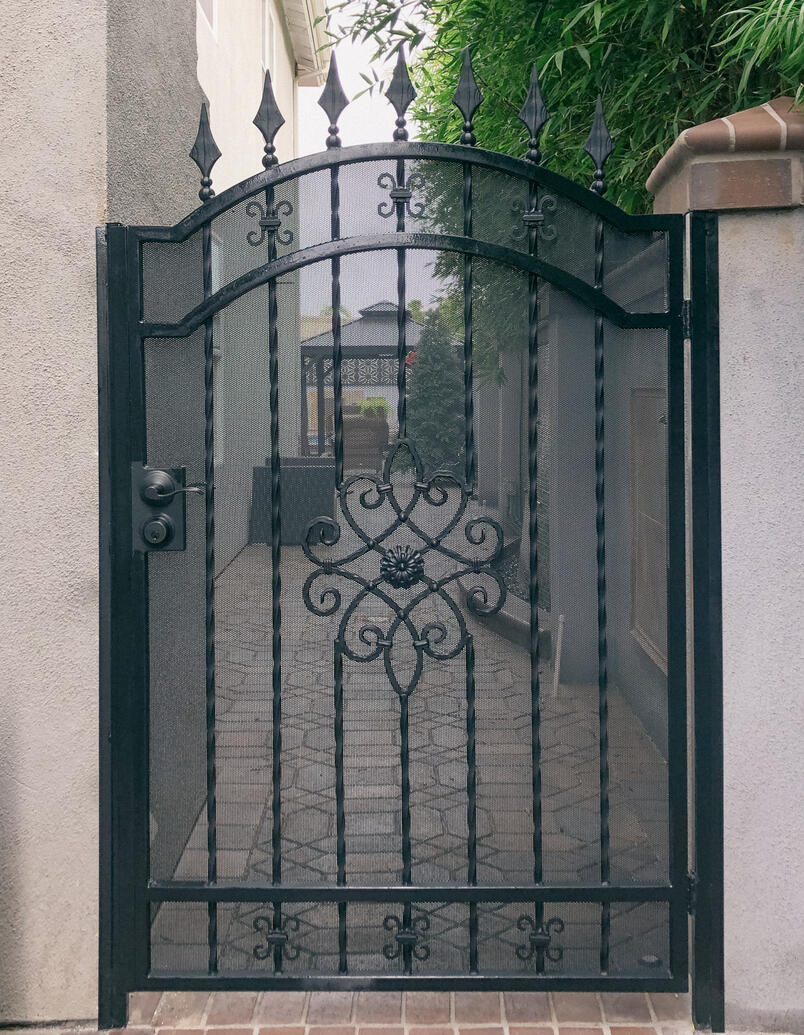 Ornamental french entry gate - Del Mar